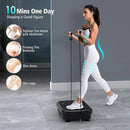 Vibration Plate Exercise Machine, Vibration Plate for Lymphatic Drainage 330 Lbs Capacity Whole Body Vibration Platform Machines Helps Weight Loss Shaping Toning Wellness by CozyNest Decor