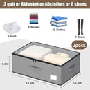 Under Bed Storage with Wheels, No Assemble Required 10 inches height Under Bed Storage bins,Large capacity Rolling Under bed Shoe Storage containers，dorm under bed storage drawers by CozyNest Decor