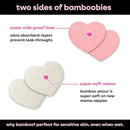 Bamboobies Nursing Pads, Reusable and Washable for Daily Use, Leak-Proof Pads for Breastfeeding, 4 Pads by TinyTreasures Baby Boutique