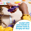 Ooly Air Dry Clay for Kids, 12 Colors Modeling Clay with 3 Shaping Tools, Play Dough Summer Craft Supplies - Creatibles by TinyTreasures Baby Boutique