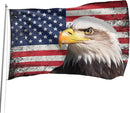 American Eagle Flag 3x5 Ft Double Sided Faith Over Fear Banner, Christian American Flags for Outside Christian Banners with Brass Grommets Outdoor House Decorations Flag by GreenHaven Gardens
