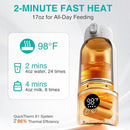 Koalababy Portable Bottle Warmer for Travel – Baby Bottle Warmer with Fast Heating, 17oz Large Capacity Milk Warmer for Breastmilk, Formula, Water, IPX6 Washable, for Car, Airplane & Outdoor Travel by TinyTreasures Baby Boutique