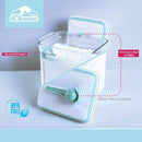BopTop (1pc - 1700ml) Airtight Food Storage Container – Mechanical Silicone Seal Canister - BPA-Free - 1.79Qt by TinyTreasures Baby Boutique