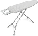 Yaheetech Foldable Ironing Board, Heavy Duty Iron Board with 9 Adjustable Heights, 4 Layer Cover and Safety Iron Rest, 52X14 Compact and Space Save Iron Board for Home Laundry Room Use, Gray&White by CozyNest Decor