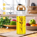 Aelga Copper Kitchen Accessories - Glass Oil Dispenser - Copper Olive Oil Dispenser Bottle for Kitchen with Stainless Steel Spout by CozyNest Decor