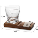 Cigar Glass Coaster With A Whiskey Cigar Glasses Slot To Hold Cigar Whiskey Glass Gi by The Wine Savant