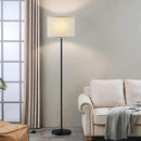 Ambimall 60'' Modern Floor Lamp with Shade, Tall Lamps for Living Room, Bedroom, Office, Dining Room, Beige Shade with Black Pole(Without Bulb) by CozyNest Decor