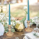 Candlestick Holders Set, 12Pcs 4" H Taper Candle Holders Bulk, Glass Candle Holders for Wedding, Festival, Party & Windowsill Decor, Gold by CozyNest Decor