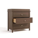 Graco Sasha 3-Drawer Chest with Changing Table Topper (Hazelnut) – GREENGUARD Gold Certified, Nursery Bedroom Wood Chest with Spacious Storage, Interlocking Drawer System, Pre-Installed Tracks by TinyTreasures Baby Boutique