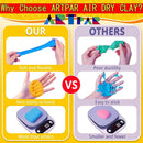 A‌RTPAR Air Dry Clay 156 Colors,Modeling Magic Clay for Kids Bulk Kit, Soft & Non Sticky,Non-Toxic Art and Crafts Supplies for Classroom Projects, Creative Toys Family Party Games for Boys & Girls by TinyTreasures Baby Boutique