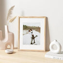 11x14 Picture Frame Set of 4 Natural Solid Oak Photo Frames with 8x10 Removable Mat Wall Hanging Large Handcrafted Frame with HD Plexiglass Wall and Tabletop Display Large Poster Frame by CozyNest Decor