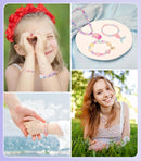 DUDUCOFU 900Pcs Mermaid Bracelet Making Kit for Girls Kids Charm DIY Beads for Jewelry Making, Friendship Bracelet Kit with Ocean Pearl Shell Butterfly Beads for Bracelet Necklace Making by TinyTreasures Baby Boutique