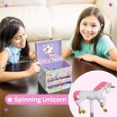 Jewelkeeper Enchanting Unicorn Musical Jewelry Box for Girls - Sparkling Rainbow Design Music Box with 2 Pullout Drawers to Store Earrings, Necklace and Bracelets - Plays The Beautiful Dreamer Tune by TinyTreasures Baby Boutique