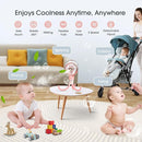 Ausic Stroller Fan with Mist, 100ml Misting Portable Fan for Stroller, Baby Fans with Detachable Tripod, Baby Essentials, Clip on Fans for Crib, Treadmill, Car Seat, Outdoor by TinyTreasures Baby Boutique