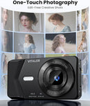 Digital Camera, Autofocus 48MP 4K Camera for Photography with 32GB Card, Portable Compact Point and Shoot Digital Camera for Teens Adult Beginner Kids with Metal Shell, 2000 mAh Battery by TinyTreasures Baby Boutique