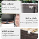 Super Patio Wicker Outdoor Patio Storage Box Waterproof, 120 Gallon Large Deck Box Rattan Storage Bin for Cushions, Garden Tools, Pool, Brown by CozyNest Decor