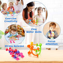 OleOletOy Suction Fidget Toys for Kids: 21 Pack Suction Cup People Toys - Fidget Toys Bulk Treasure Box Toys for Kids Autism Classroom Calm Down Corner - Prizes for School Party Favors by TinyTreasures Baby Boutique