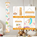 Personalized Name Height Chart for Kids, Rainbow Height Measurement for Wall, Child Height Measure Wall Chart Bedroom Nursery Wall Decoration, Playroom Essentials, Children's Day Gifts by TinyTreasures Baby Boutique