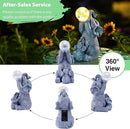 Goodeco Solar Elephant Statue - Outdoor Decor with LED Lights - Grey Resin - Ideal Gift for Elephant Lovers & Garden Enthusiasts by GreenHaven Gardens