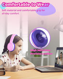 Tronsmart KH01 Kids Headphones - Foldable Over-Ear With Safety Volume 85/93dB, HD Stereo, 3.5mm Jack for Boys/Girls/School/Kindle/Travel/Tablets (Pink) by TinyTreasures Baby Boutique