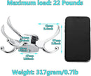 Heavy Duty Swivel Coat Hook Space Saving Towel Rope Hook Wall Mount Triple Swing Arms for RV Bathroom Kitchen Garage,Polished Chrome by CozyNest Decor