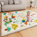 Baby Play Mat 71" X 59" Playpen Mat Upgraded Thicken Baby Floor Play Mat Non-Slip Cushioned Crawling Mat Waterproof Activity Playmats for Babies Toddlers Infants (71X59, Letter Dino) by TinyTreasures Baby Boutique