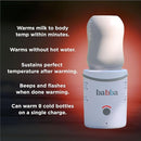 Babba Baby Bottle Cooler and Warmer - Both refrigerates and Fast Warming, Breast Milk Storage, Travel-Friendly and Portable, Smart app-Control, Perfect Temperature by TinyTreasures Baby Boutique
