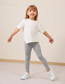 Toddler Girls Leggings 2-Pack Bamboo Viscose Little Girls Casual Stretch Pants by TinyTreasures Baby Boutique