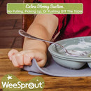 WeeSprout Silicone Suction Placemats for Babies, Toddlers & Kids, Durable Food Grade Silicone with Non-Slip Suction, Raised Edges Contain Mess, Dishwasher Safe, for Dining Table & Restaurants, 2 Pack by TinyTreasures Baby Boutique