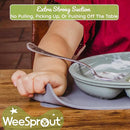 WeeSprout Silicone Suction Placemats for Babies, Toddlers & Kids, Durable Food Grade Silicone with Non-Slip Suction, Dishwasher Safe, for Dining Table & Restaurants + Travel Case, 2 Pack by TinyTreasures Baby Boutique