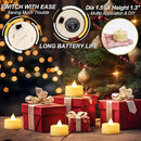 BEICHI Flameless Candles, 24Pack Battery Operated Candles, LED Tea Lights Candles Battery Operated, Flickering Fake Candles for Wedding Party Home Decor- Warm White, Ivory Base by GreenHaven Gardens