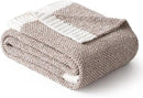 MIULEE Super Soft Throw Blanket for Couch, Taupe Cozy Fluffy Warm Blankets Lightweight Knit Throw Blankets for Sofa, Bed, Chair, Living Room, Camping, Picnic, 60 x 80 inch by CozyNest Decor