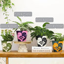 GUGUGO Face Planters Pots with Drainage, Flower Plant Pots for Indoor Plants, Unique Funny Small Succulent Desk Vase for Plant Lover Gifts (Bicolor-Black & White, 5.5Inch) by GreenHaven Gardens