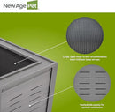 New Age Pet ECOFLEX 48-Inch Mojave Reptile Lounge in Grey- Durable Wood Plastic Composite Habitat with Vented Side Panels, Removable Sliding Glass Doors & Lock, Easy Assembly by CozyNest Decor