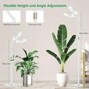 Large Plant Light for Indoor Plants, 2 Head Full Spectrum Grow Light with 68" Adjustable Stand for Growing Large Tall Plants, White Halo Floor LED Grow Lamp with 16 Hour Timer by GreenHaven Gardens