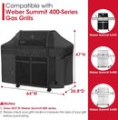 Unicook Grill Cover Compatible with Weber Summit 400 Series, Heavy Duty Waterproof Outdoor BBQ Cover 64 Inch, All-Season Protection Barbecue Gas Grill Protector, Compared to Weber 7108 by GreenHaven Gardens