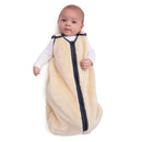 baby deedee Sleep Nest Teddy Baby Sleeping Bag, Oatmeal Navy, Medium (6-18 Month) by TinyTreasures Baby Boutique