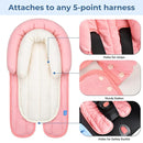 COOLBEBE Upgraded 2-in-1 Babybody Supports for Newborn Infant - Extra Soft Breathable Car Seat Insert Cushion Pad, Perfect for Carseat, Stroller, Swing, Bouncer, Pink by TinyTreasures Baby Boutique