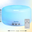 BlueHills Premium 1000 ML XL Essential Oil Diffuser Aromatherapy Humidifier with Remote for Large Room Home 18 Hour Run Huge Coverage Area 1 Liter Mood Lights Extra Large Capacity White D001 by TinyTreasures Baby Boutique