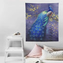 yowecso Peacock Tapestry Wall Hanging for Bedroom, Living Room - Purple Peacock Bird Tapestry - Aesthetic Wall Decor - 50"x60" by CozyNest Decor