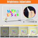 Led Drawing Board with Highlighter 7 Pcs,Led Note Board with Colors,13.7"X10" 6 Modes & 8 Colors Acrylic Dry Erase Board with Light,Doodle Glow Drawing Board,Gift Kids Toy for Home/Office/School by TinyTreasures Baby Boutique