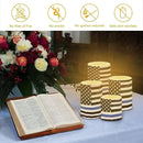 Flameless LED Candles Electric Candles with Remote Timer Control Long Lasting Tealights Fake Candles Set of 4, for Independence Day Party Decoration for July Fourth, American Flag Blue by GreenHaven Gardens