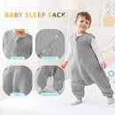 HOMEAL Toddler Sleep Sack with Feet 5t-7t, Sleeveless Sleeping Sack with Legs 1.0 TOG by TinyTreasures Baby Boutique