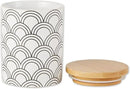 DII Kitchen Ceramics Collection, Canister Set, Mixed Print, White/Black, 3 Piece by CozyNest Decor