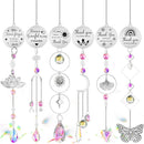 6 Pcs Thank You Gifts for Women Crystal Suncatcher Thank You with Engraved Message Hanging Sun Catcher Ornament for Windows Friend Teacher Coworkers Appreciation Christmas Gratitude Gift by GreenHaven Gardens
