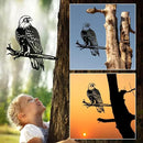 Bald Eagle Metal Bird Yard Art, Outdoor Tree Decor, Eagle Statue Gift for Men by GreenHaven Gardens