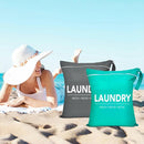 2 Pcs Large Travel Laundry Bag Waterproof Wet Dry Bag Washable Dirty Clothes Bag for Gym Clothes Laundry Wet Clothes Swimming Yoga by TinyTreasures Baby Boutique