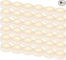 Aignis 36pcs Flameless LED Floating Candles, White Rose Plastic Tealight Battery Operated, 120+ Hours Glow Time, Cozy Light for Romantic Pool/Bathtub/Hot Bath/Wedding Centerpiece Decor(D2.83*H1.42) by CozyNest Decor