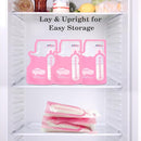 Breastmilk Storage Bags(50 Count)，8oz Milk Storage Bags for Breastfeeding，BPA Free with Easy Pour Spout, Self Standing, for Refrigeration and Freezing Red by TinyTreasures Baby Boutique