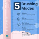 SEAGO Kids Electric Toothbrush, Rechargeable Sonic Soft Bristle Toothbrushes with 8 Brush Heads, DIY Stickers and 5 Modes, Ideal for Kids and Children, Ages 3–12,SG2303(Pink) by TinyTreasures Baby Boutique